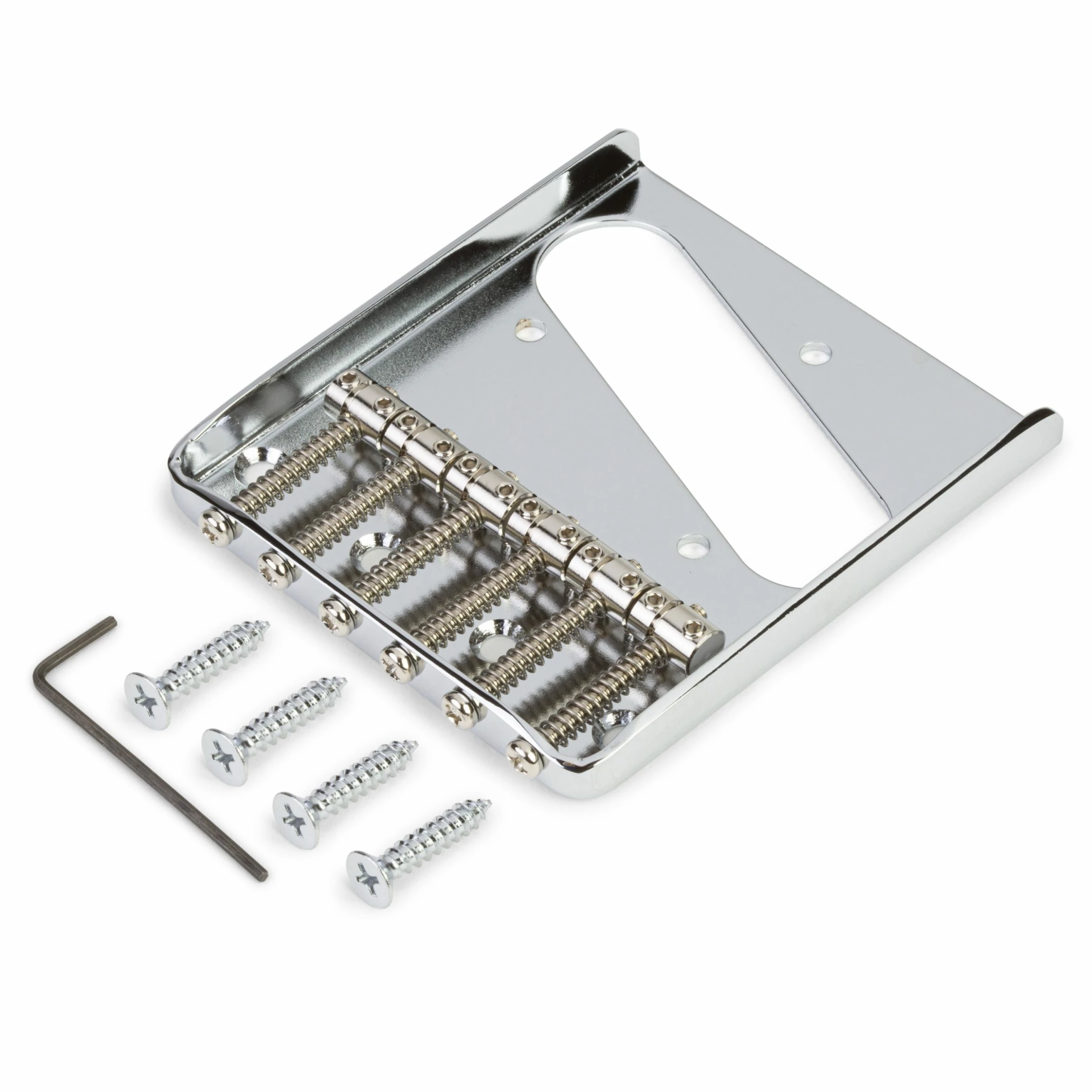 Traditional 6-Saddle Bridge For Telecaster - StewMac 1 Traditional 6-Saddle Bridge For Telecaster - StewMac