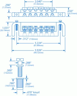 Adjustable Wraparound Bridge - StewMac 5 Adjustable Wraparound Bridge - StewMac -Strings + Accessories Shop 0401 1spec
