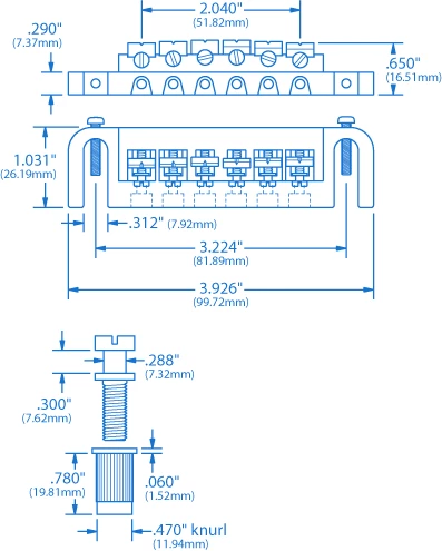 Adjustable Wraparound Bridge - StewMac 3 Adjustable Wraparound Bridge - StewMac - Image 3
