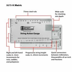 String Action Gauge - StewMac -Strings + Accessories Shop 0670 3 metric callouts 3000