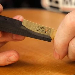 Acoustic Guitar Bridge Template - StewMac -Strings + Accessories Shop 0672 5 inuse 2400px