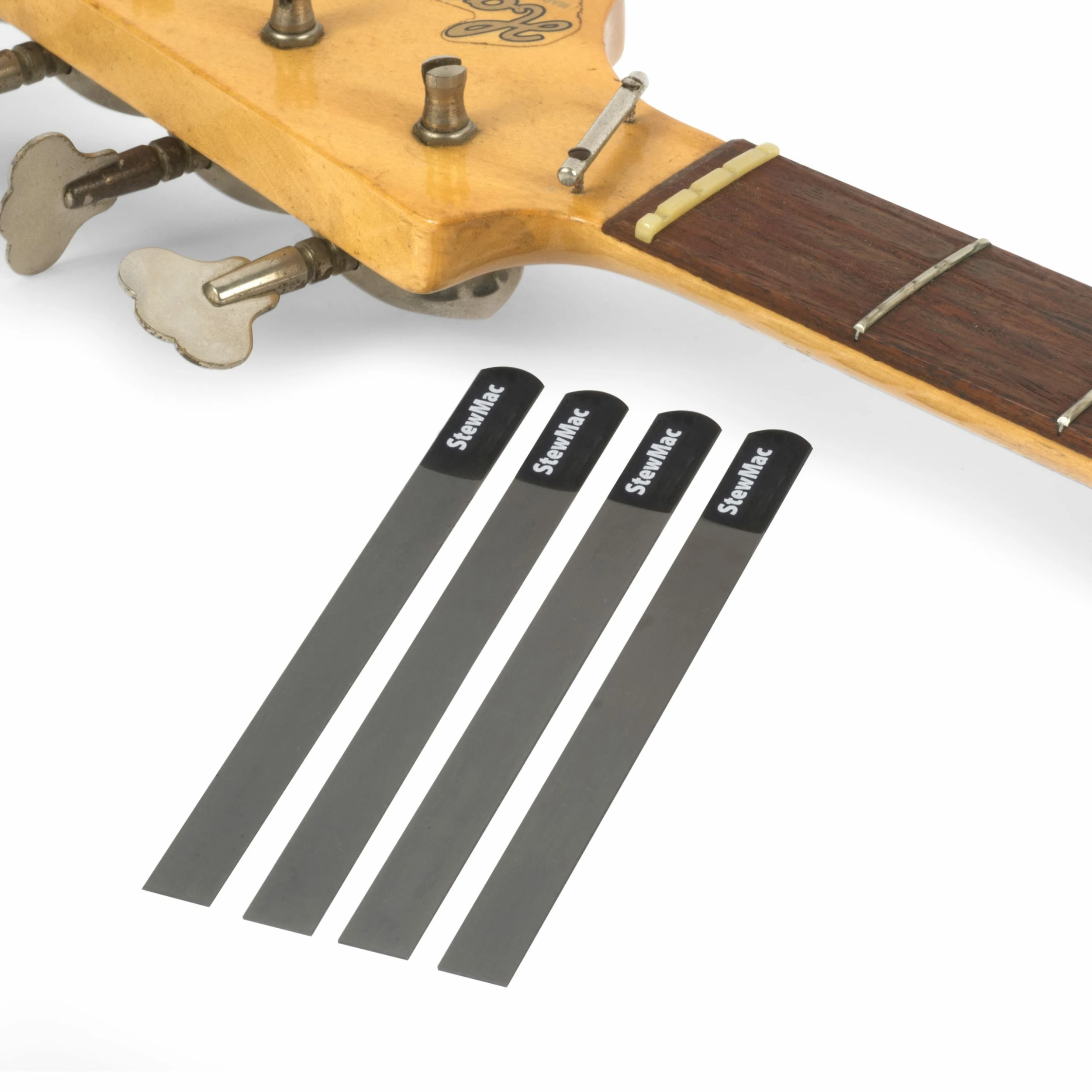 Gauged Nut Slotting File Set For Bass - StewMac 1 Gauged Nut Slotting File Set For Bass - StewMac