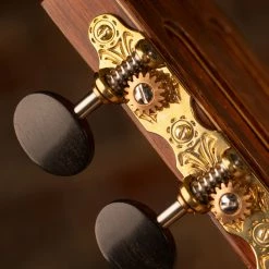 Sloane Classical Guitar Tuners With Ebony Knobs And Deco Baseplates - StewMac