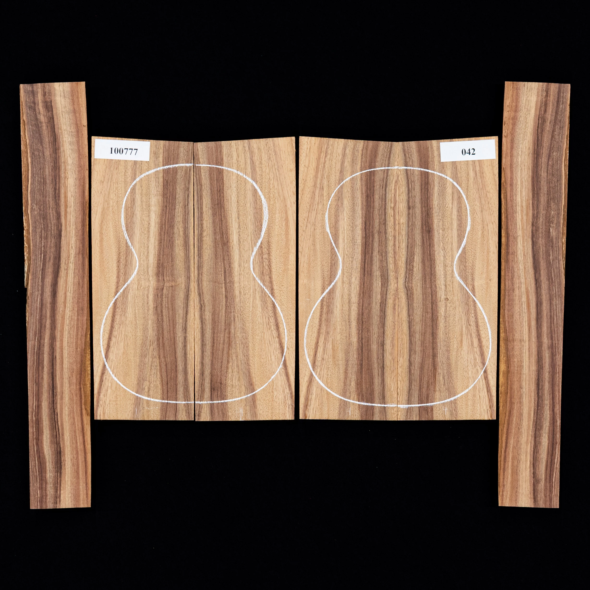 Koa Top + Back + Side Set For Tenor Ukulele - 042 - StewMac 1 Koa Top + Back + Side Set For Tenor Ukulele - 042 - StewMac