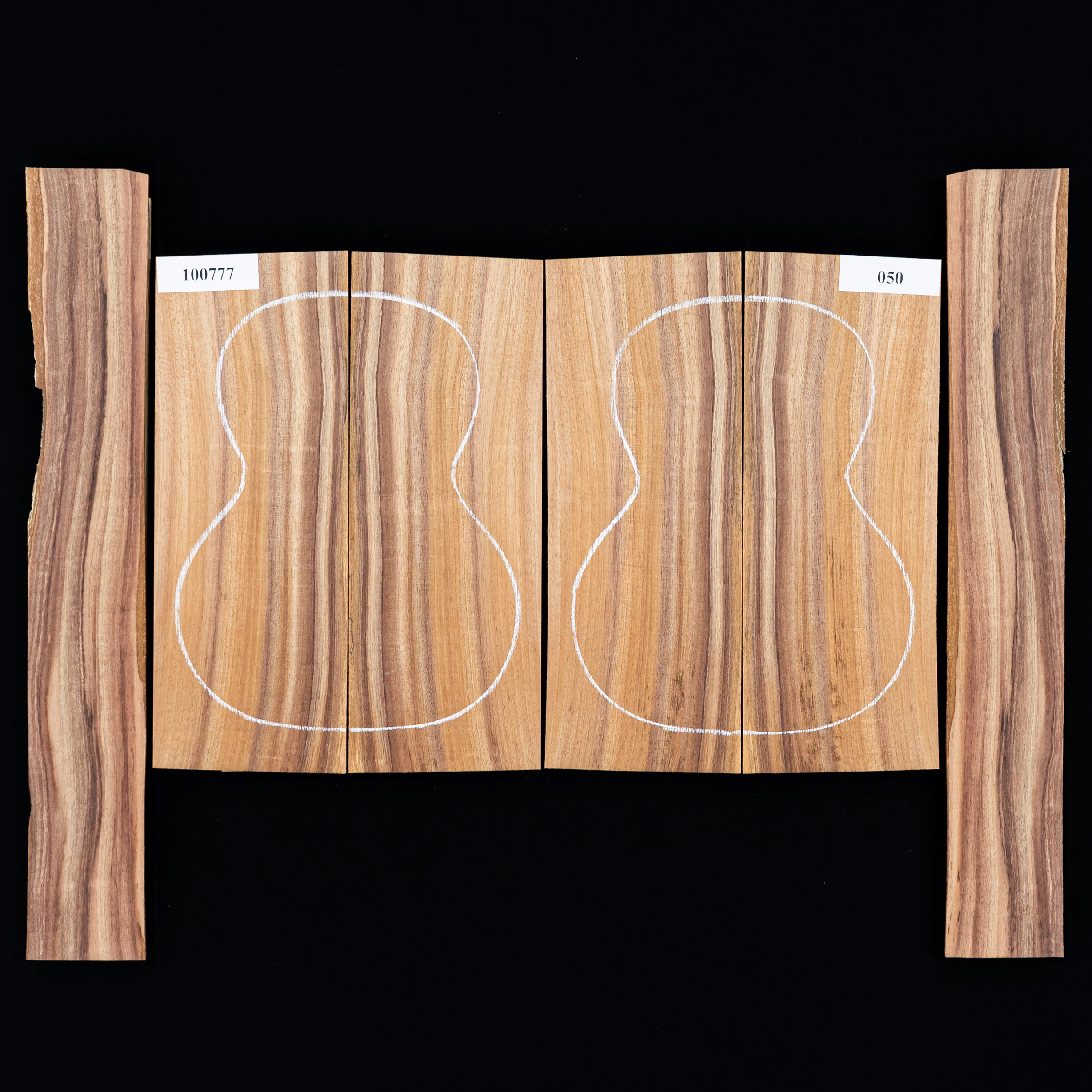 Koa Top + Back + Side Set For Tenor Ukulele - 050 - StewMac 1 Koa Top + Back + Side Set For Tenor Ukulele - 050 - StewMac