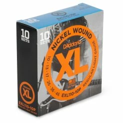 D'Addario XL Nickel Wound Electric Guitar Strings, 10-pack - StewMac