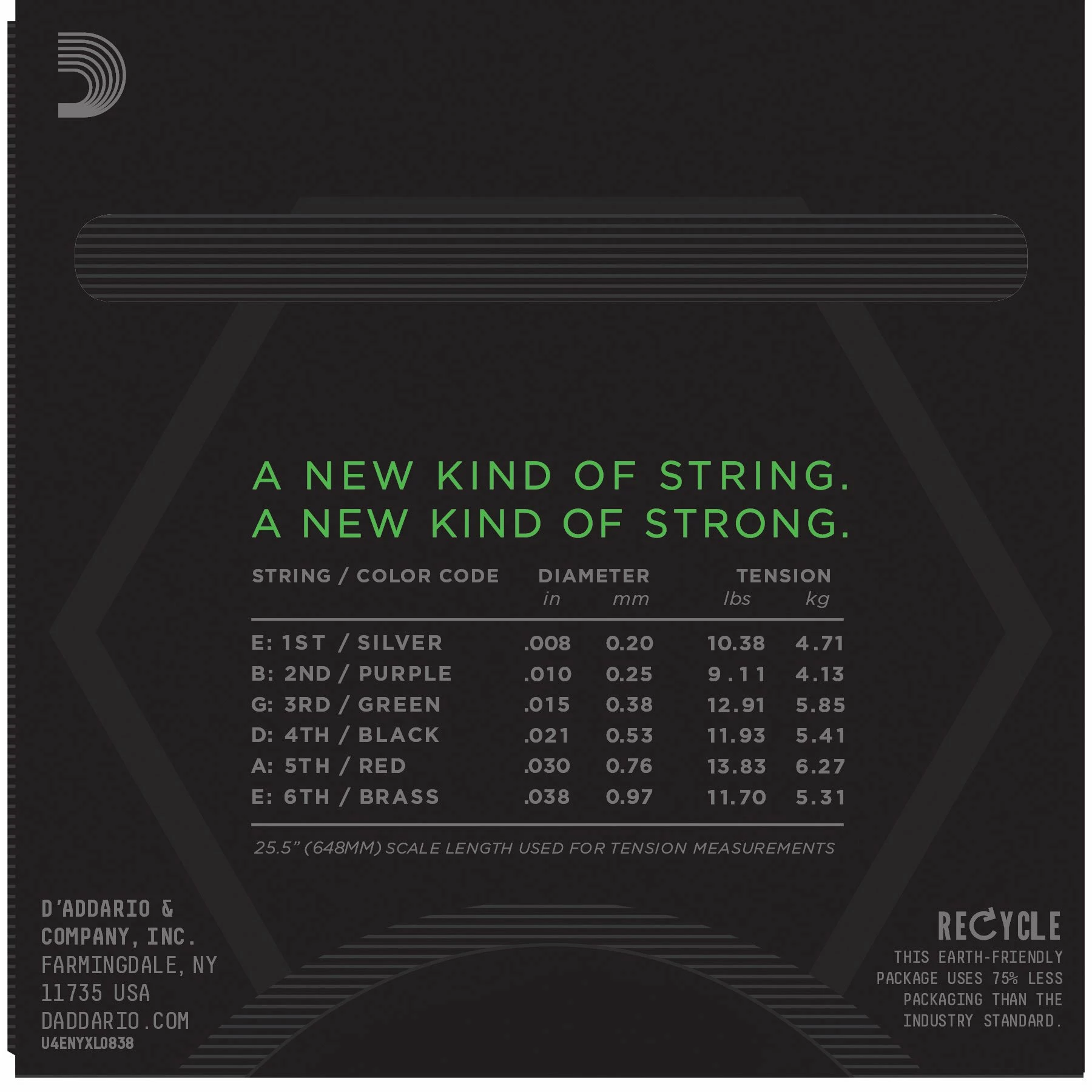 D'Addario NYXL Nickel Wound Electric Guitar Strings - StewMac 2 D'Addario NYXL Nickel Wound Electric Guitar Strings - StewMac - Image 2