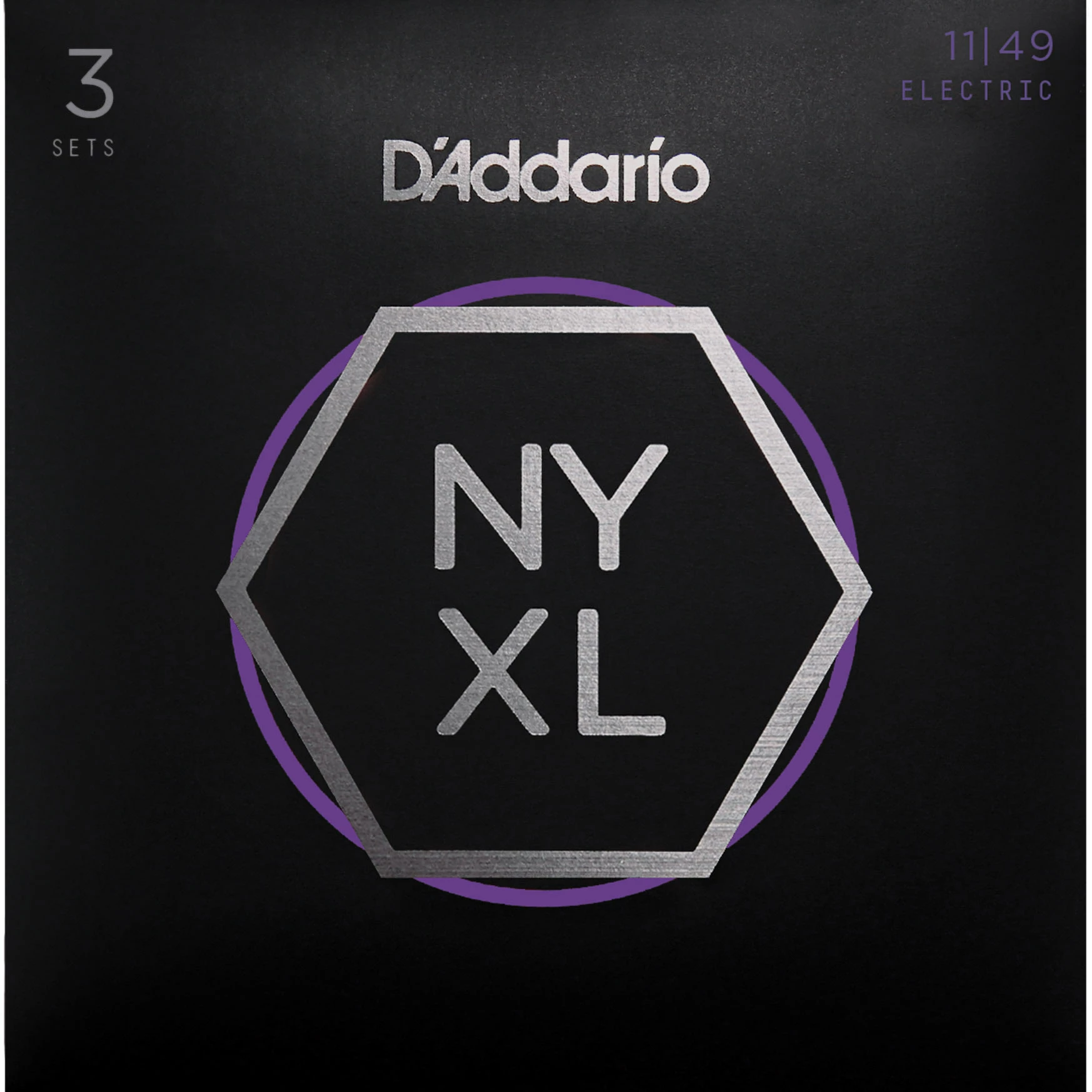 D'Addario NYXL Nickel Wound Electric Guitar Strings, 3-pack - StewMac 1 D'Addario NYXL Nickel Wound Electric Guitar Strings, 3-pack - StewMac