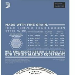 D'Addario Pro Steel 5-String Bass Strings - StewMac -Strings + Accessories Shop 10830 3 440