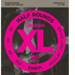 D'Addario Half Round Bass Strings - StewMac