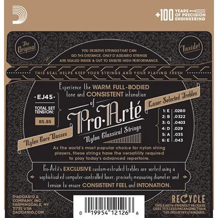D'Addario Pro Arte Classical Guitar Strings - StewMac 2 D'Addario Pro Arte Classical Guitar Strings - StewMac - Image 2