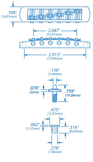 Schaller Roller Bridge - StewMac 2 Schaller Roller Bridge - StewMac - Image 2