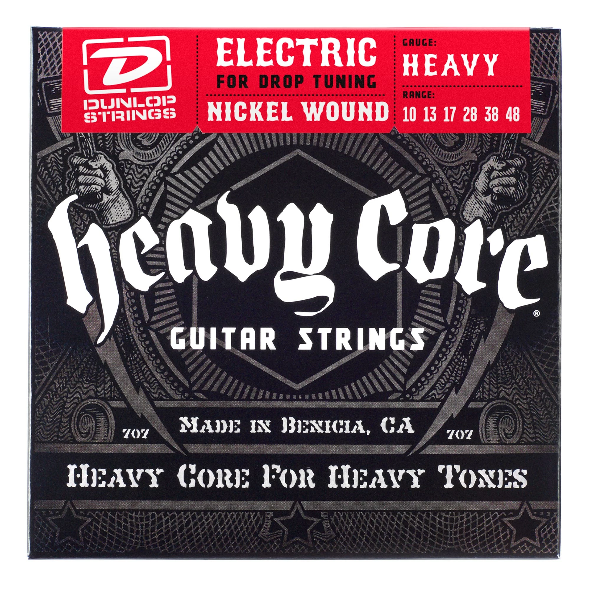 Dunlop Heavy Core Electric Guitar Strings - StewMac 1 Dunlop Heavy Core Electric Guitar Strings - StewMac