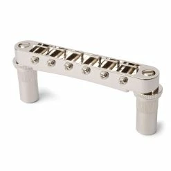 Gotoh Tune-o-matic Bridge With Studs/Bushings - StewMac -Strings + Accessories Shop 1511 3 nickel 3000px