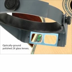 OptiVISOR Headband Magnifier - StewMac -Strings + Accessories Shop 1687 3 1900