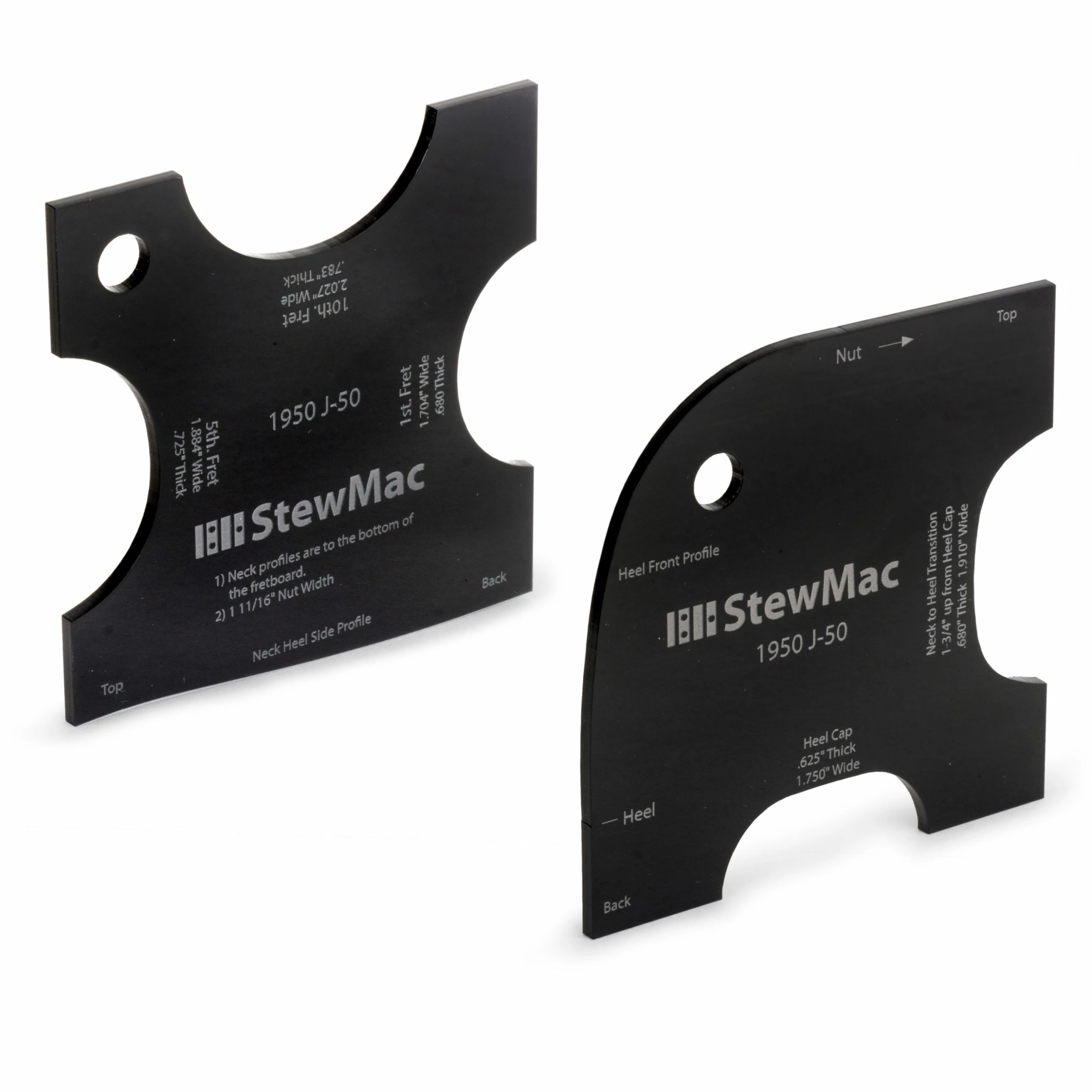 Neck Shaping Templates For Acoustic Guitar - StewMac 2 Neck Shaping Templates For Acoustic Guitar - StewMac - Image 2