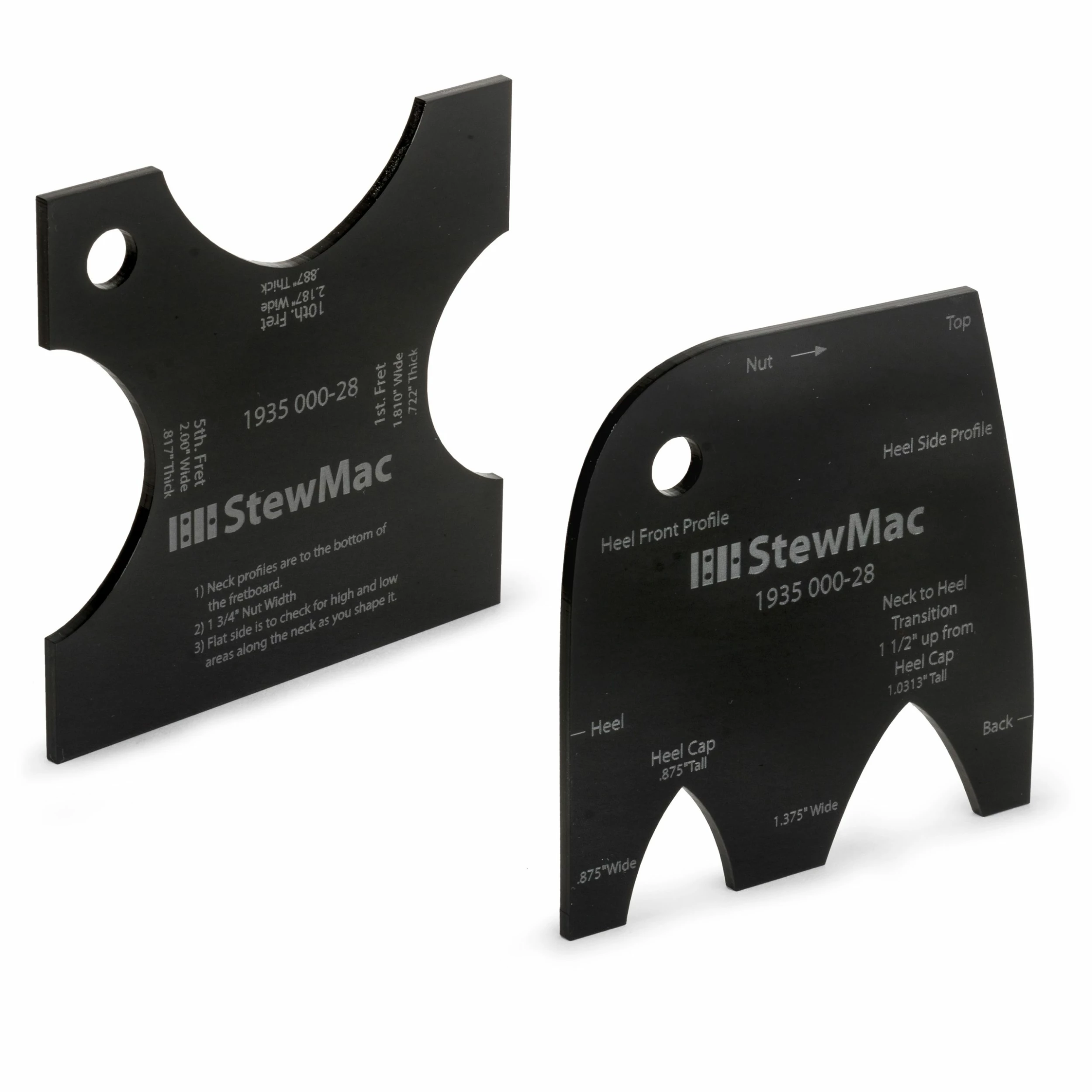 Neck Shaping Templates For Acoustic Guitar - StewMac 4 Neck Shaping Templates For Acoustic Guitar - StewMac - Image 4