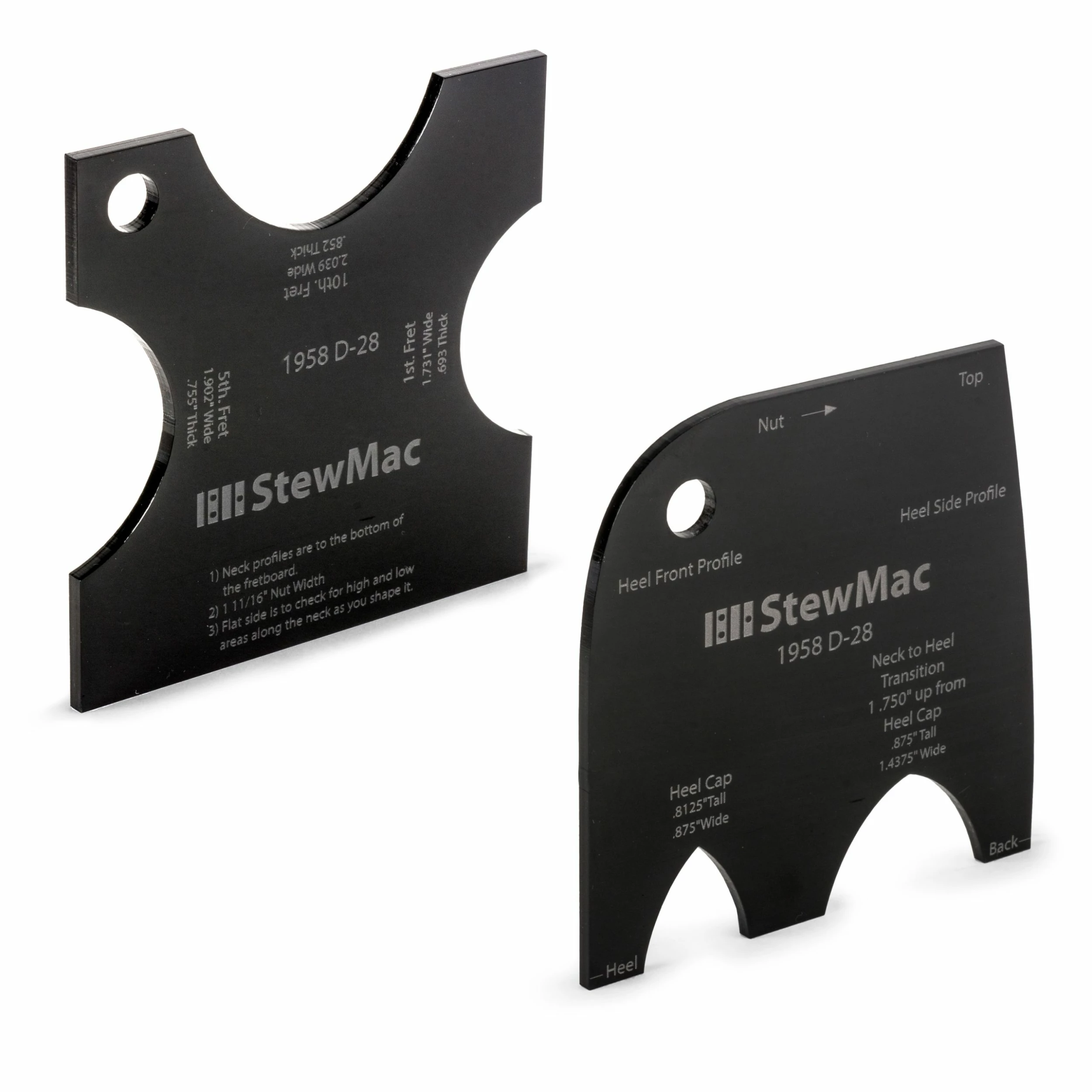 Neck Shaping Templates For Acoustic Guitar - StewMac 5 Neck Shaping Templates For Acoustic Guitar - StewMac - Image 5