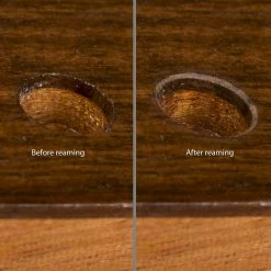 No-Chip Tuner Hole Countersink - StewMac -Strings + Accessories Shop 1799 3 before after 2000