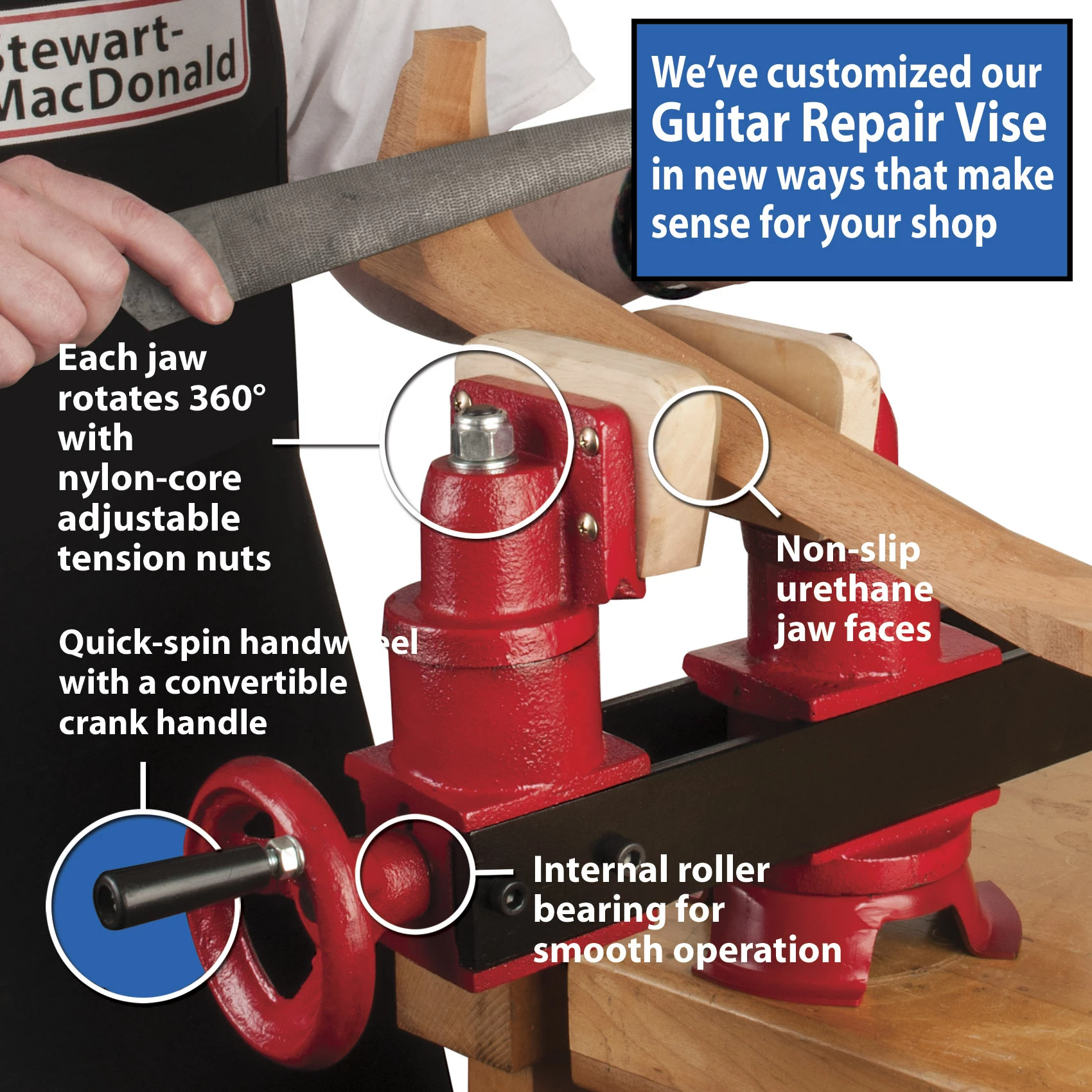 Guitar Repair Vise - StewMac 2 Guitar Repair Vise - StewMac - Image 2