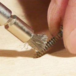 Guitar Tech Screwdriver Set Replacement Parts - StewMac -Strings + Accessories Shop 3011 3 brush inuse