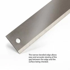 Precision Straightedges - StewMac 7 Precision Straightedges - StewMac -Strings + Accessories Shop 3849 3 revised edge closeup 1900