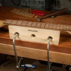 Tall Neck Support Caul - StewMac -Strings + Accessories Shop 4482 3 clamped for fretting 3000px