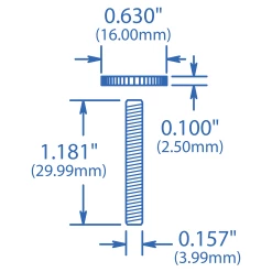 Posts/Thumbwheels For ABR-1 Tune-o-matic Bridges - StewMac 8 Posts/Thumbwheels For ABR-1 Tune-o-matic Bridges - StewMac -Strings + Accessories Shop 4570 1spec