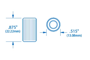 Pigtail '50s Stud Bushings, Set Of 2 - StewMac 2 Pigtail '50s Stud Bushings, Set Of 2 - StewMac - Image 2