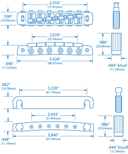 Gotoh 510 Bridge And Tailpiece - StewMac 4 Gotoh 510 Bridge And Tailpiece - StewMac - Image 4