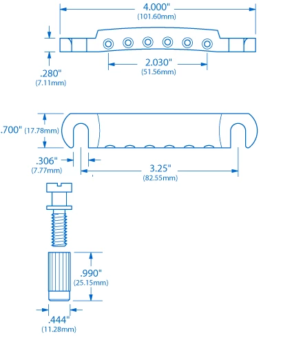 Gotoh Stop Tailpiece - StewMac 2 Gotoh Stop Tailpiece - StewMac - Image 2