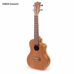 StewMac Cutaway Ukulele Kits - StewMac -Strings + Accessories Shop 5854 4 front angle on white 3000