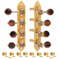 Waverly F-style Mandolin Machines With Dark Tortoise Knobs - StewMac -Strings + Accessories Shop 6098 g on white 2000