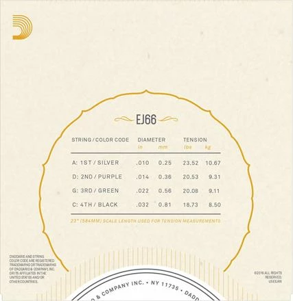D'Addario Tenor Guitar Strings - StewMac 3 D'Addario Tenor Guitar Strings - StewMac - Image 3