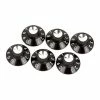 Fender Pure Vintage Black/Silver Skirted Amplifier Knobs - StewMac