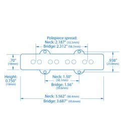 StewMac Pickups For Jazz Bass - StewMac -Strings + Accessories Shop m001207 specs