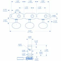 Sloane Classical Guitar Tuners With Ivoroid Knobs And Deco Baseplates - StewMac -Strings + Accessories Shop m007516 m007517 specs 1500 3
