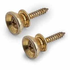 GuitarSlinger Aged Strap Buttons, Set Of 2 - StewMac