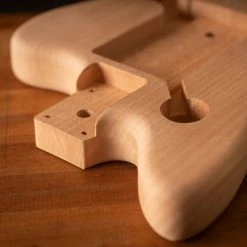 Offset Trem Electric Guitar Kit - StewMac -Strings + Accessories Shop m008118 6 horn and route detail 2500