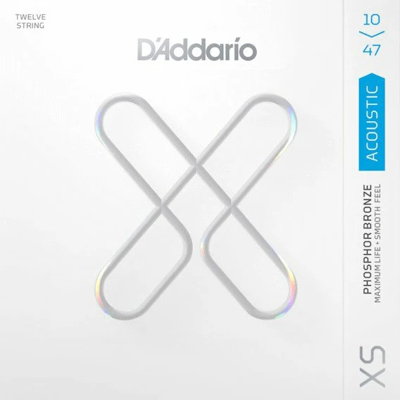 D'Addario XS Phosphor Bronze 12-string Acoustic Guitar Strings - StewMac 1 D'Addario XS Phosphor Bronze 12-string Acoustic Guitar Strings - StewMac