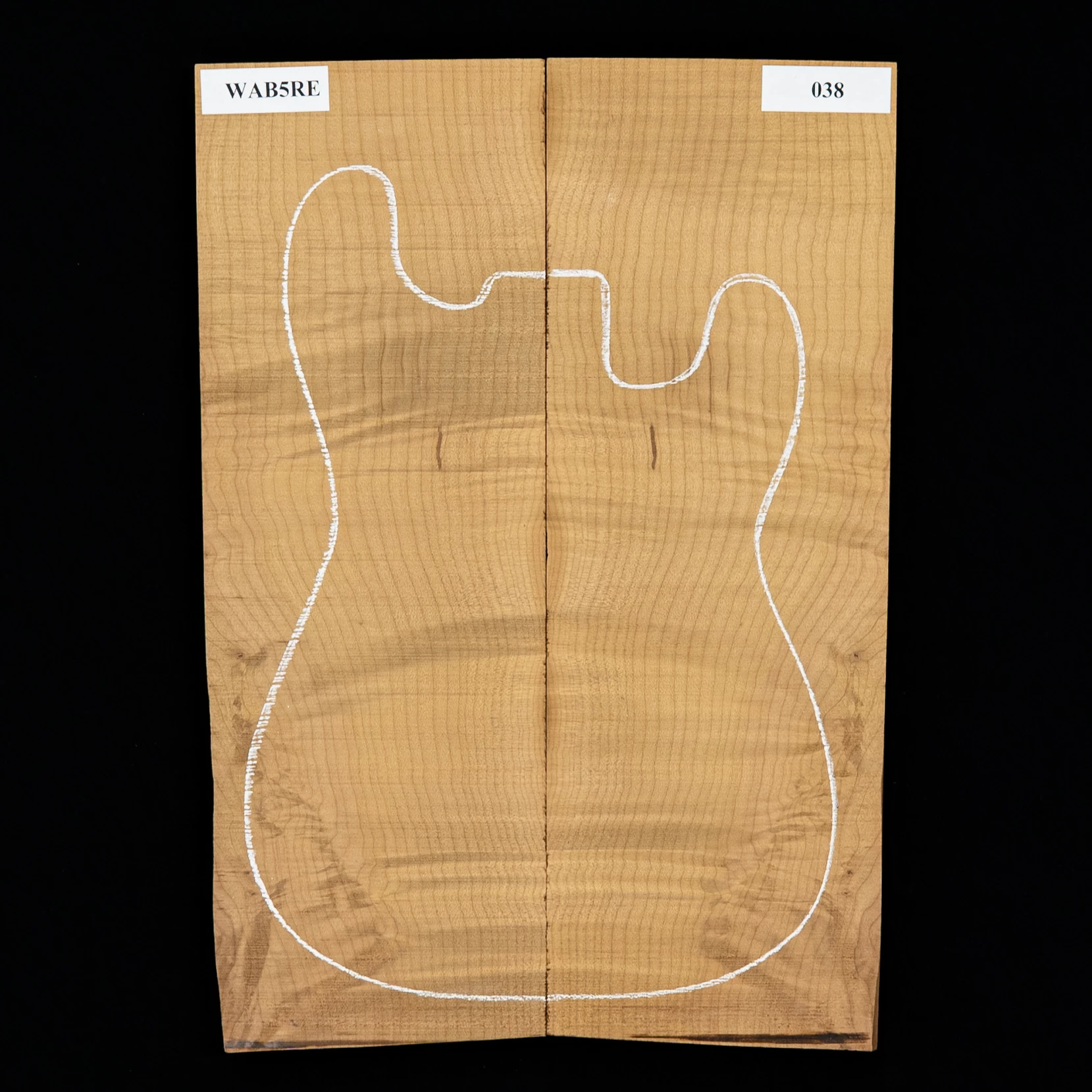 Flame Bigleaf Maple Torrefied Laminated Top - 038 - StewMac 1 Flame Bigleaf Maple Torrefied Laminated Top - 038 - StewMac