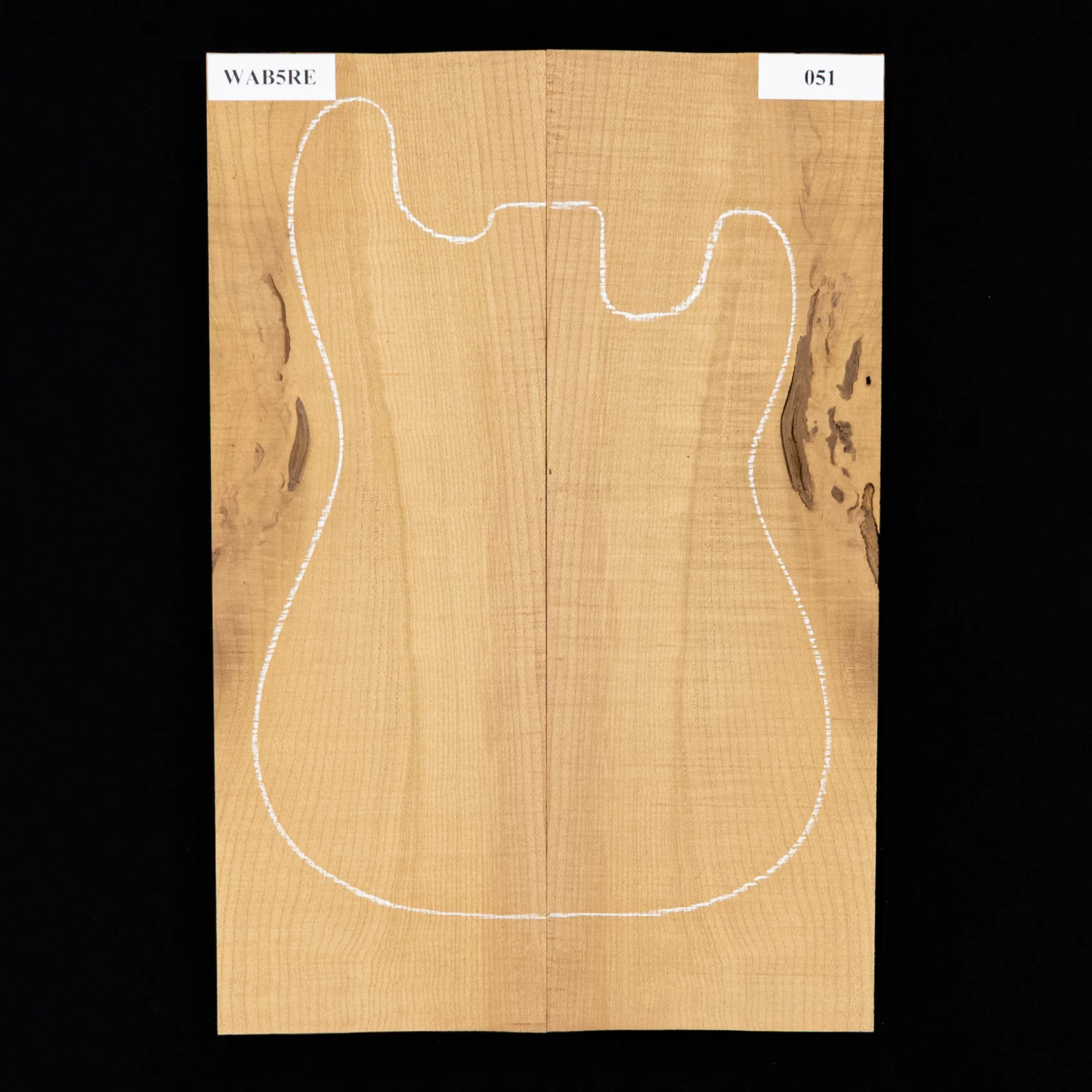 Flame Bigleaf Maple Torrefied Laminated Top - 051 - StewMac 1 Flame Bigleaf Maple Torrefied Laminated Top - 051 - StewMac