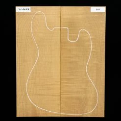 High-Flame Bigleaf Maple Torrefied Laminated Top, Sanded - 019 - StewMac