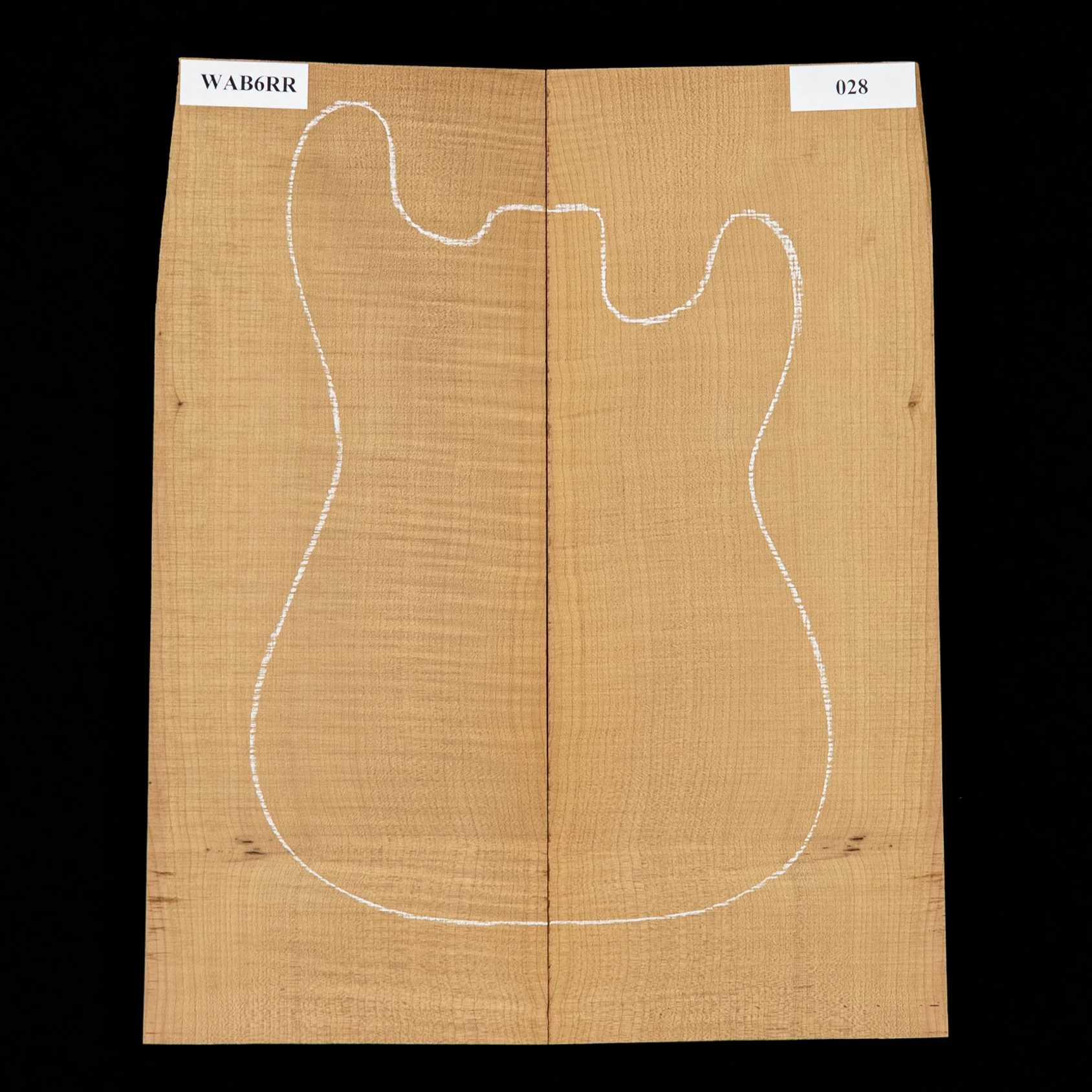 High-Flame Bigleaf Maple Torrefied Laminated Top - 028 - StewMac 1 High-Flame Bigleaf Maple Torrefied Laminated Top - 028 - StewMac