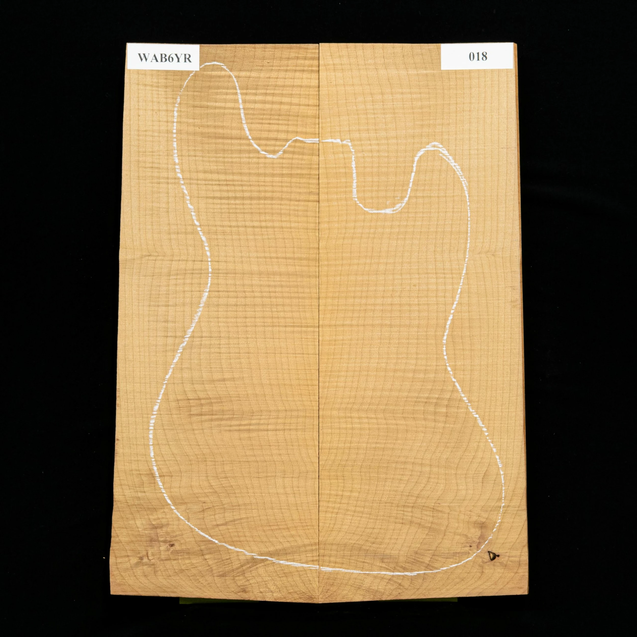 High-Flame Bigleaf Maple Torrefied Carved Top, Sanded - 018 - StewMac 1 High-Flame Bigleaf Maple Torrefied Carved Top, Sanded - 018 - StewMac