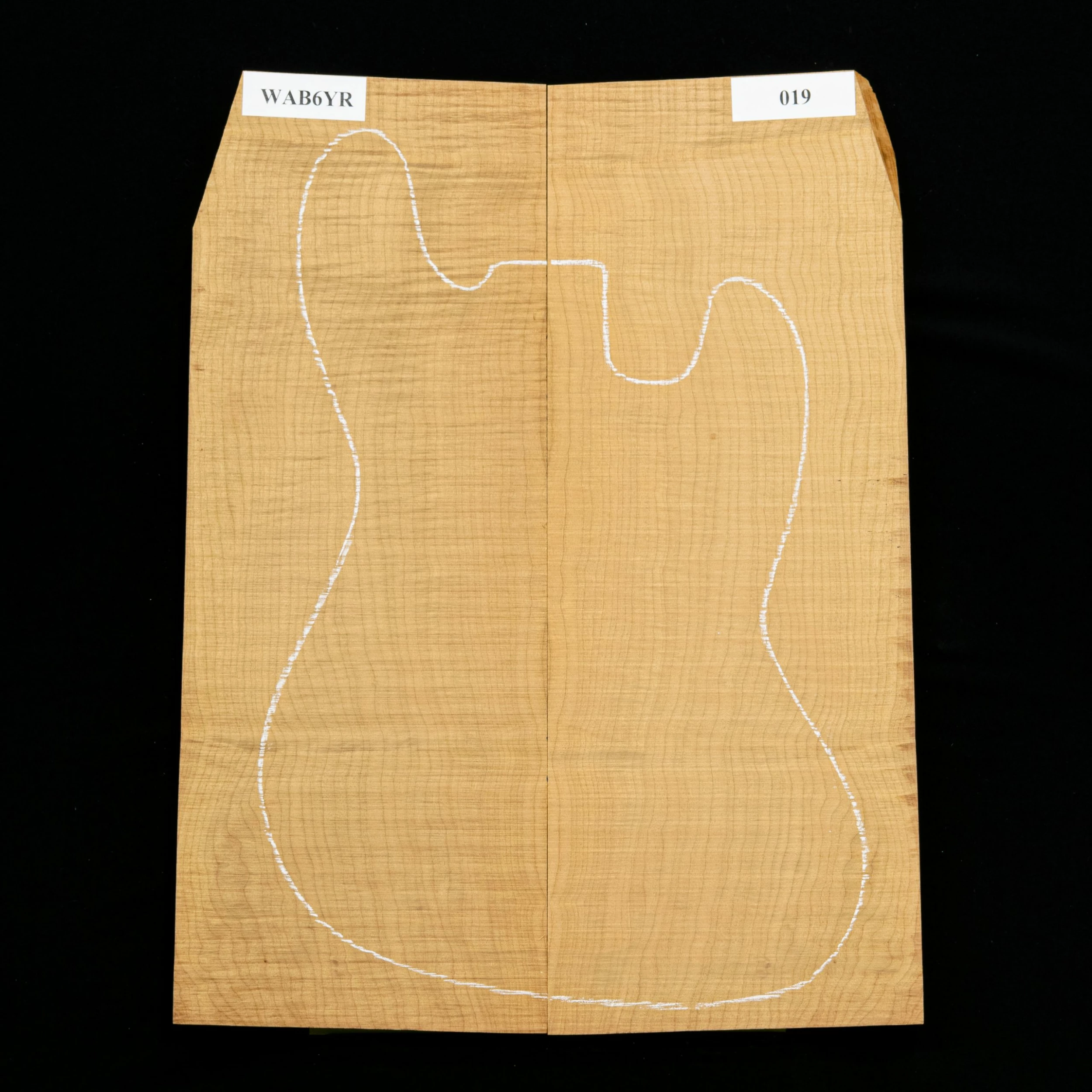 High-Flame Bigleaf Maple Torrefied Carved Top, Sanded - 019 - StewMac 1 High-Flame Bigleaf Maple Torrefied Carved Top, Sanded - 019 - StewMac