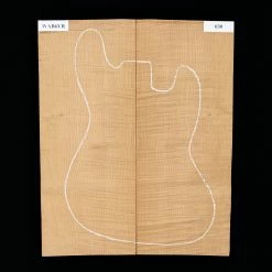 High-Flame Bigleaf Maple Torrefied Carved Top - 030 - StewMac