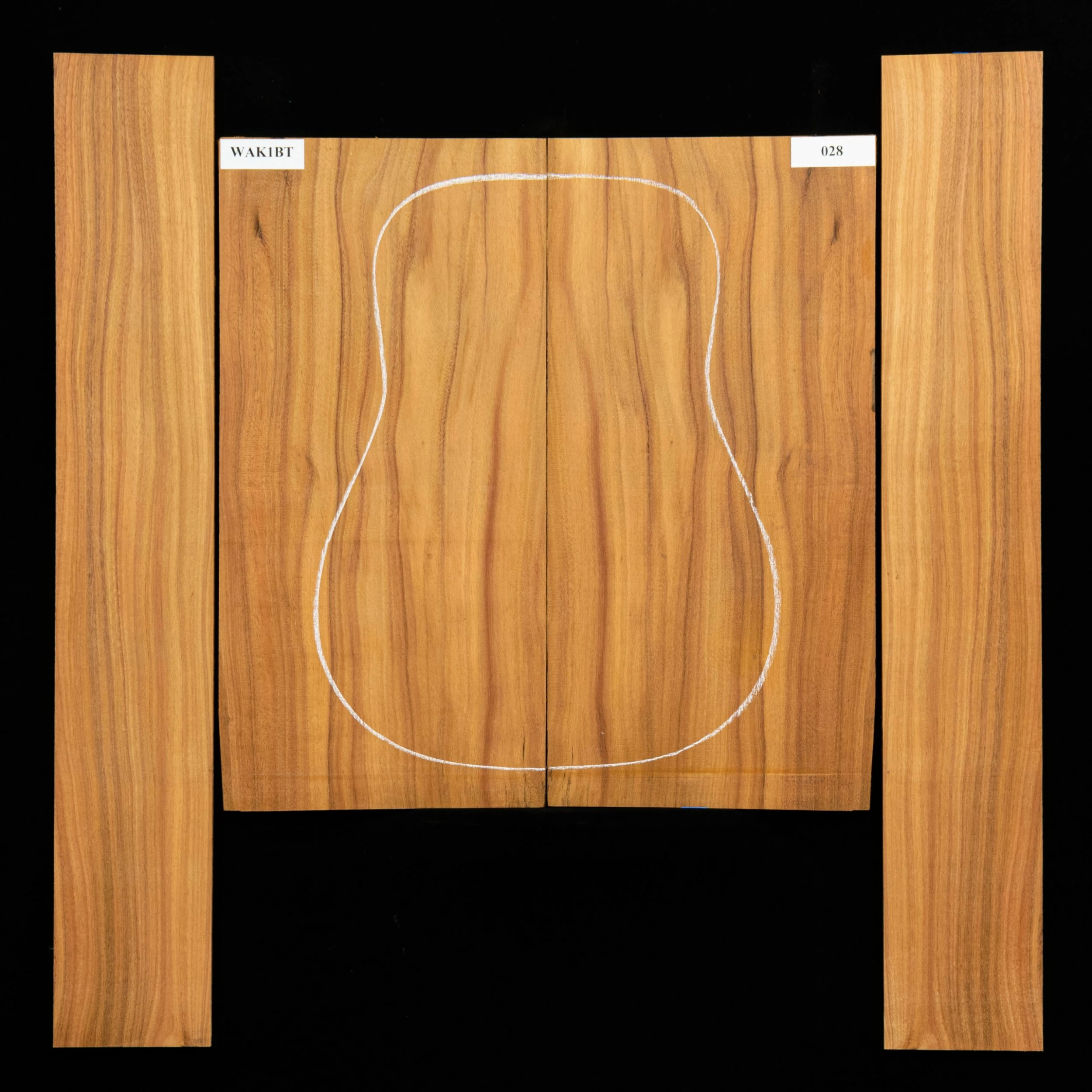 Koa Back + Sides, Unsanded - 028 - StewMac 1 Koa Back + Sides, Unsanded - 028 - StewMac