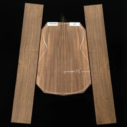 Malaysian Blackwood Back + Side Set, Unsanded - 037 - StewMac