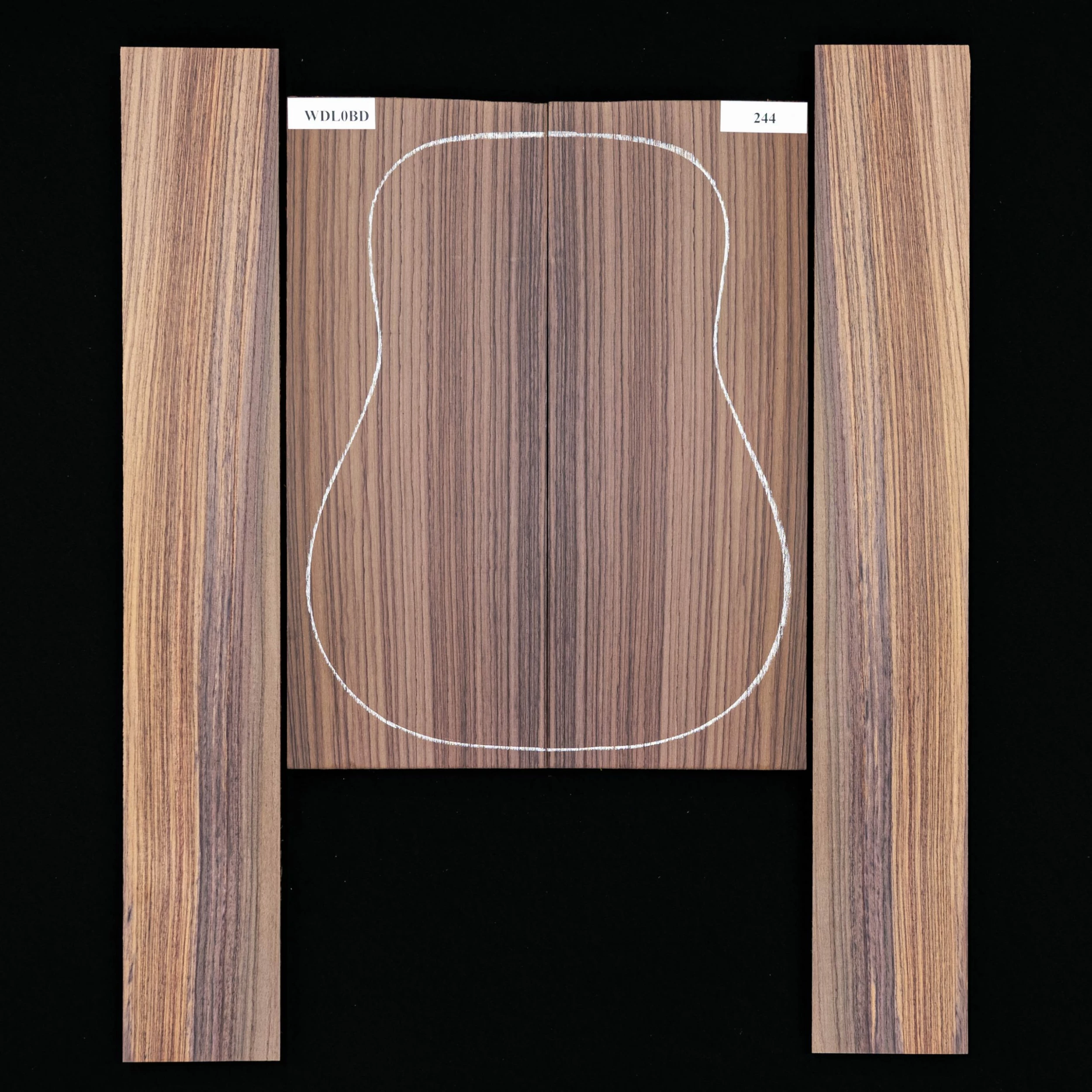 East Indian Rosewood Back + Side Set - 244 - StewMac 1 East Indian Rosewood Back + Side Set - 244 - StewMac